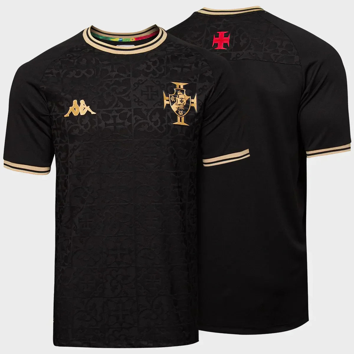 Camisa Vasco Especial 22/23 - Kappa Torcedor Masculina - Preta