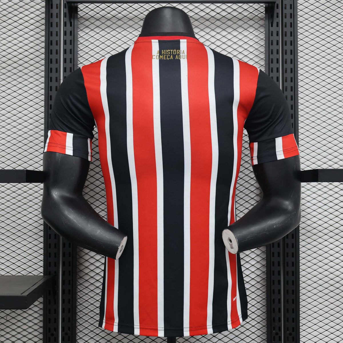 Camisa São Paulo II 24/25 - Jogador Masculina - Vermelho, Branco e Preto