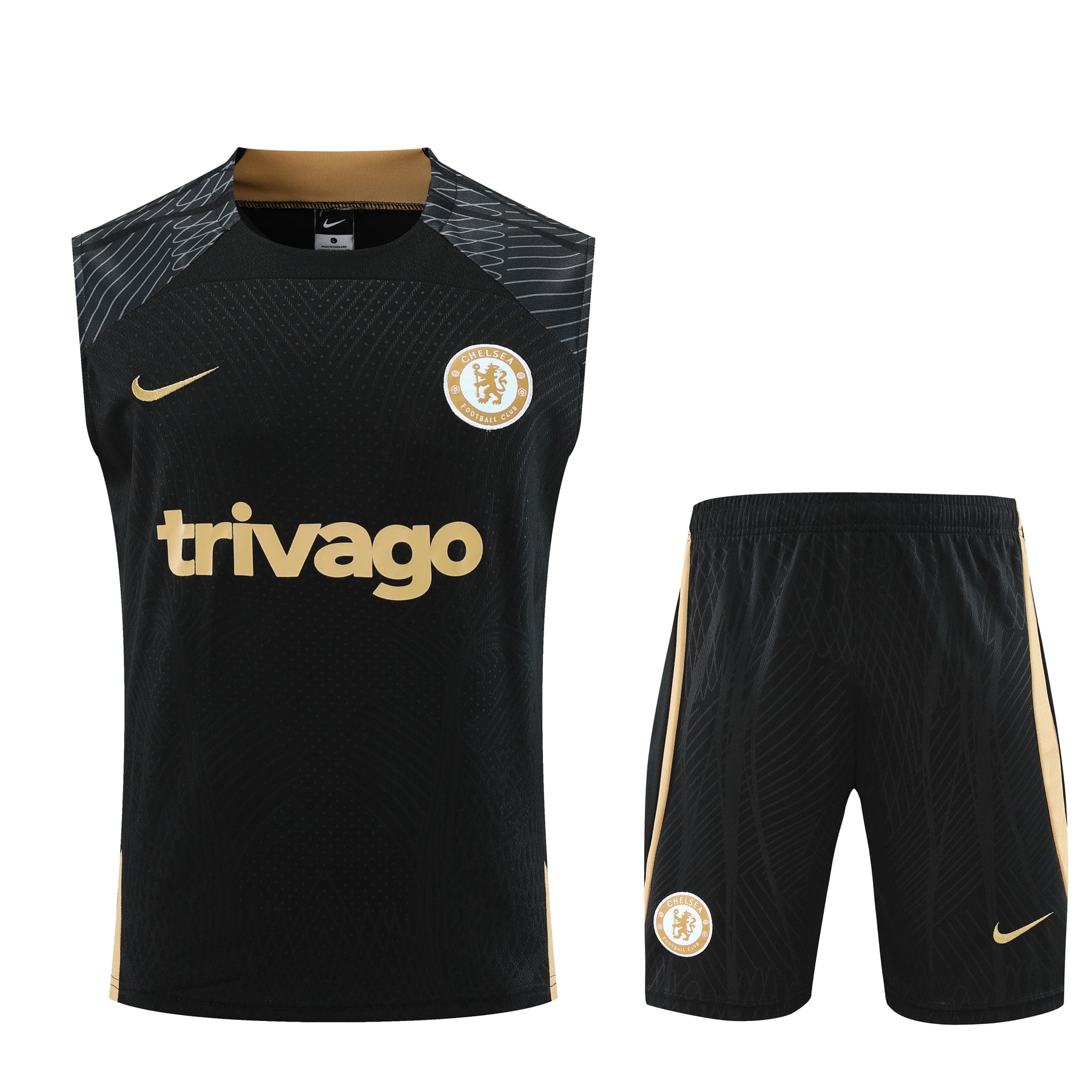 Kit Treino Regata Chelsea 23/24 - Preto