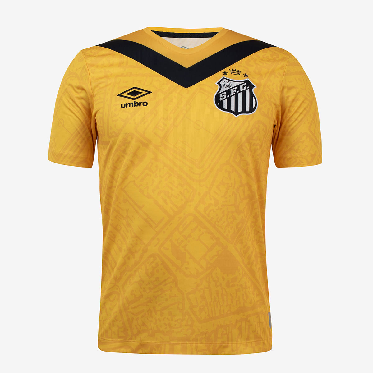 Camisa Santos III (NEYMAR JR - 10)  24/25 - Torcedor Masculina - Amarelo e Preto