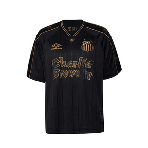 Camisa Santos Charlie Brown (NEYMAR JR - 10)  24/25 - Torcedor Masculina - Preto