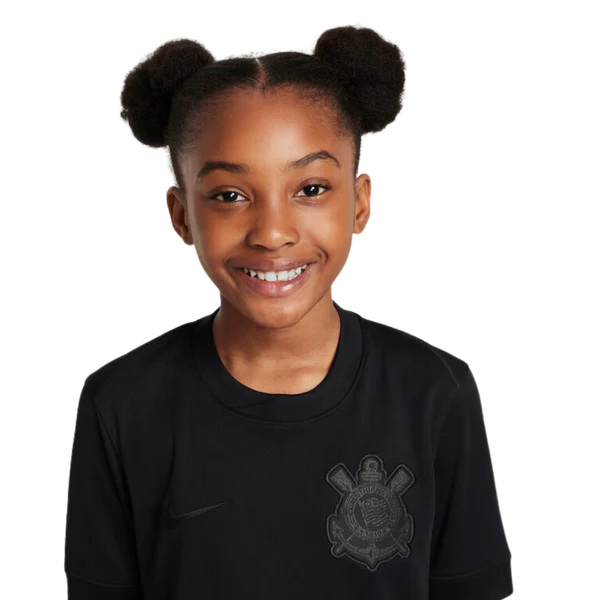 Conjunto Infantil Corinthians II 24/25 - Branco e Preto