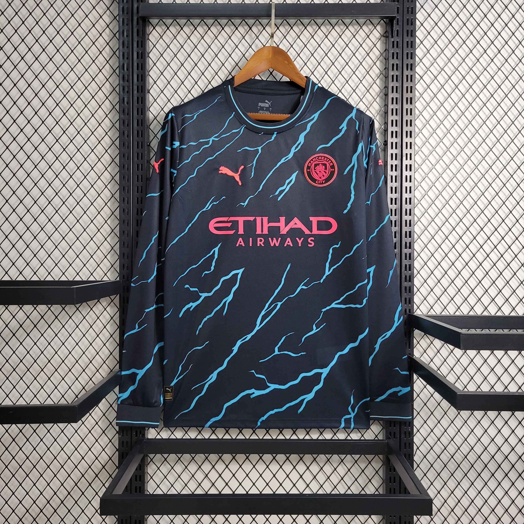 Camisa Manchester City III Manga Longa 23/24 - Versão Torcedor
