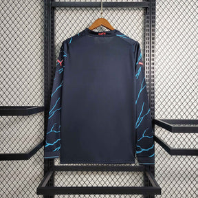Camisa Manchester City III Manga Longa 23/24 - Versão Torcedor