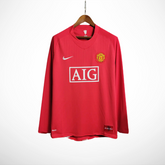 Camisa Manchester United Home 2007/08 - Versão Retro Manga Longa