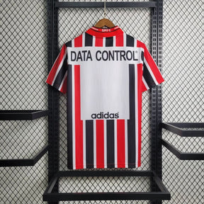 Camisa São Paulo Retrô 1997 - Versão Retro - Vermelho, Branco e Preto