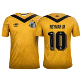 Camisa Santos III (NEYMAR JR - 10)  24/25 - Torcedor Masculina - Amarelo e Preto