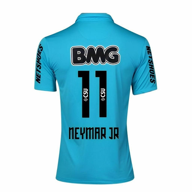 Camisa Santos 2012 III (# NEYMAR JR - 11) - Versão Retro - Azul